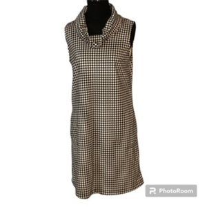 🧡3/15 Alyn Paige Sleeveless Black/White Dress Women Size L